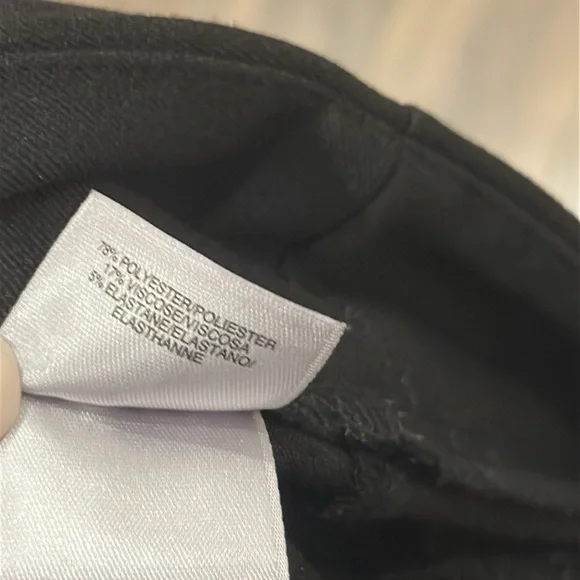 Anne Klein Trousers Dress Pants 12P Black w Gold Hardware - Picture 8 of 16